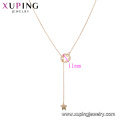 44398 gros collier de mode xuping meilleure vente collier étoile couleur or 18 carats